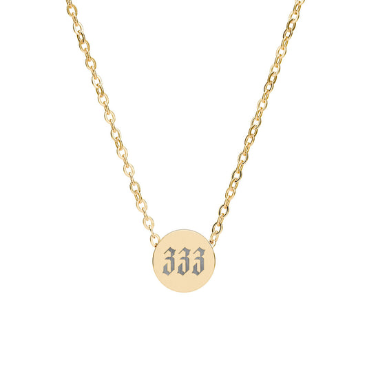 Mini Circle Necklace (Engraving) - personalized