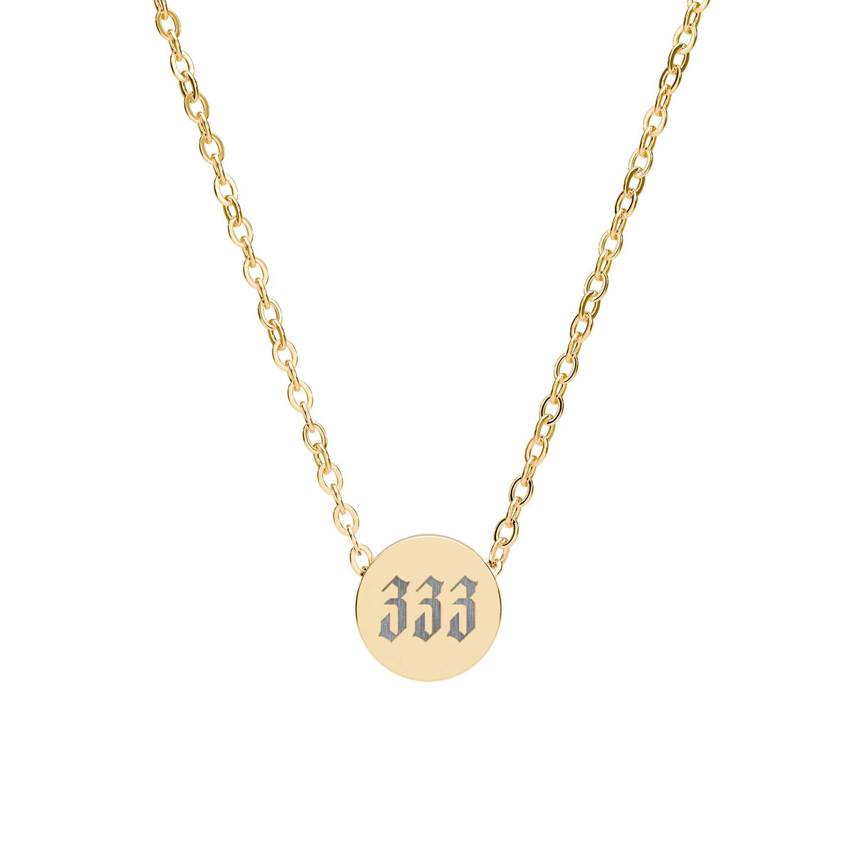 Mini Circle Necklace (Engraving) - personalized