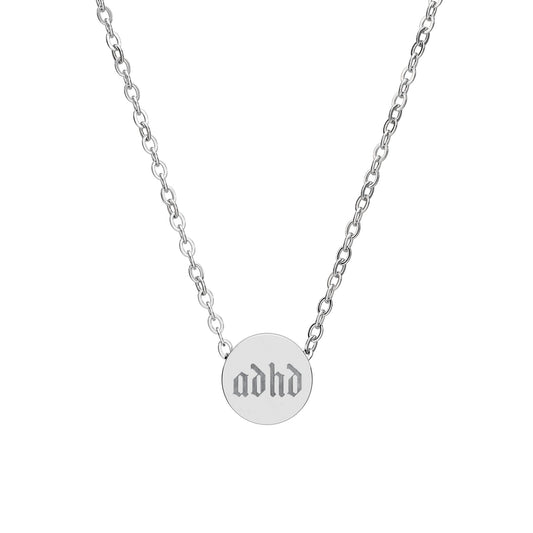 ADHD Mini Circle Necklace (+personalize it!)
