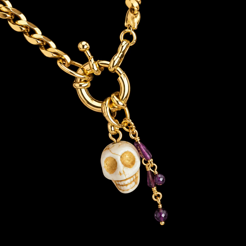 Bleeding Skelly Necklace