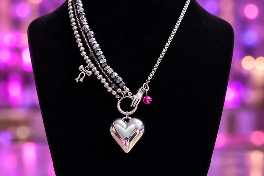 Handheld Heart Necklace